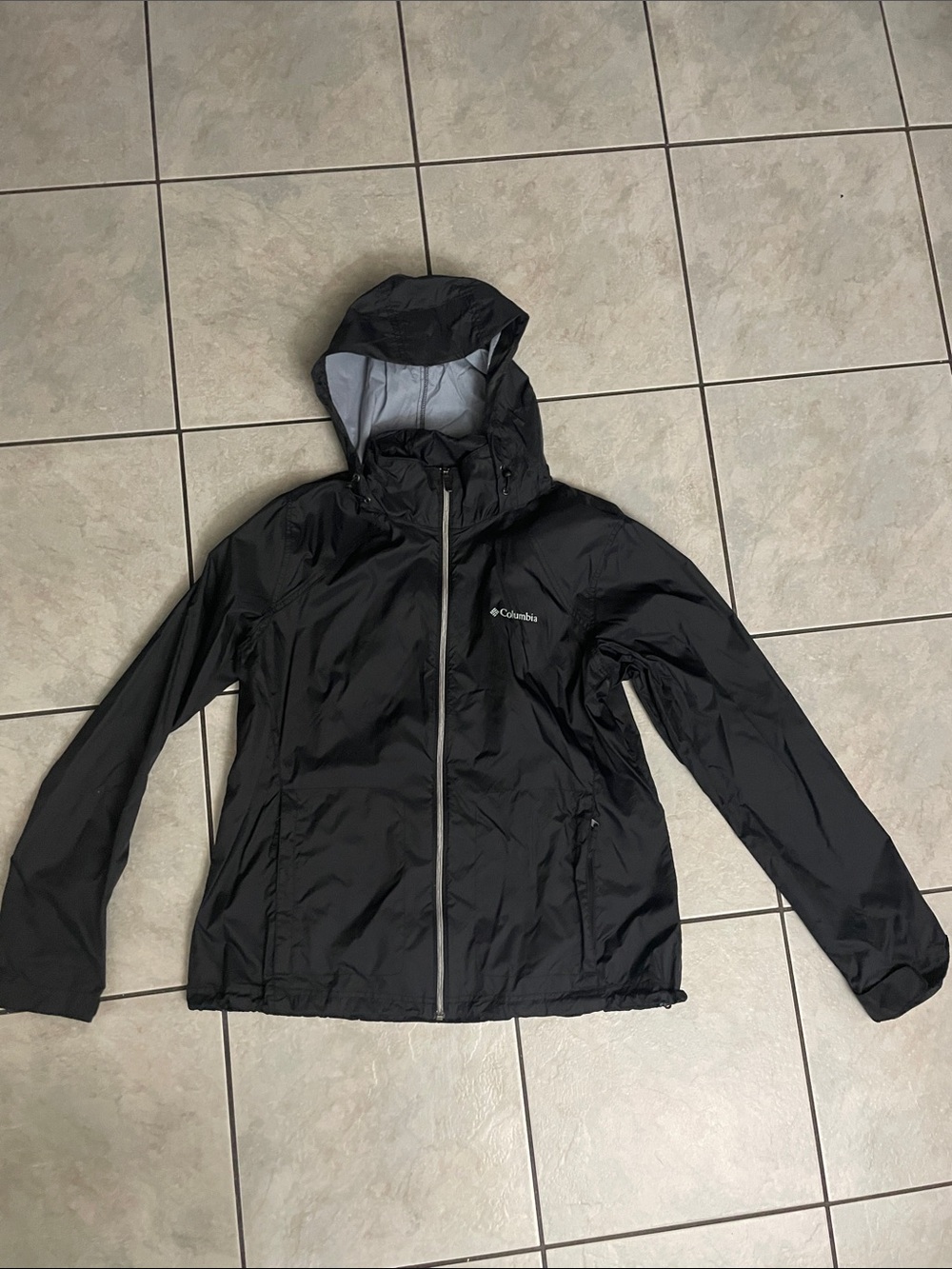 Columbia Black Hooded Women's Jacket size x-large